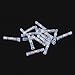50pcs Solder Seal Wire Connectors, Sopoby Heat Shrink Butt Connectors, Waterproof Automotive Marine Electrical Terminals Blue