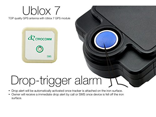 KingNeed 2 g Magnetic Portable GPS Tracker/ 180 Working Days/ 5000mAh Long Battery Life/ IPX7 Waterproof/Geo-Fence/Remote Voice Bug/GSM Home Alarm/Drop-Trigger Alert/for Personal and Car Vehicles - Thumbnail 3