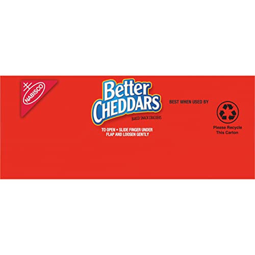 BETTER CHEDDARS BAKED SNACK CRACKERS, 6.5 OZ