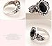 cytprimedesign Vintage Imitate Black Onyx Ring