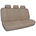 Motor Trend Premium Leatherette Car Seat Covers - Beige PU Leather