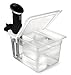 EVERIE Sous Vide Container 12 Quart with Collapsible Hinge Lid and Sleeve, Cooker Not Included, Not Compatible with Nano or AN500-US00