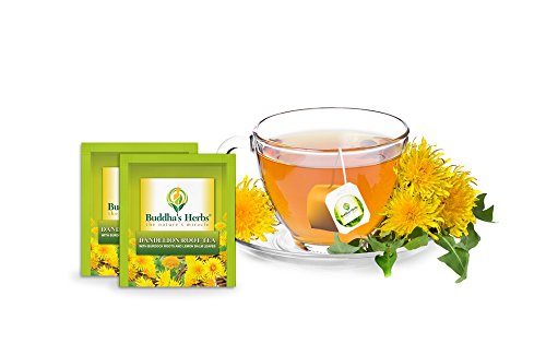 image for Buddha's Herbs 100% Natural Dandelion Root Tea with Burdock Roots - Di