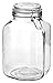 Anchor Hocking 106-Ounce Glass Jar with Hermes Clamp Top Lid, Set of 2, Clear -