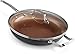 Ceramic & Titanium Non-Stick Frying Pan With Lid - 12 inch Dishwasher & Oven Safe Non-Scratch Cookware With Induction Plate - By Copper Master