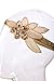 Vijiv Rose Gold Beaded Headband Headpiece Vintage 1920s Great Gatsby Flapper