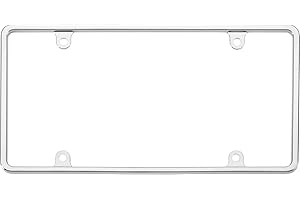 Cruiser Accessories 21330 Slim Rim License Plate Frame, Chrome,1 Frame