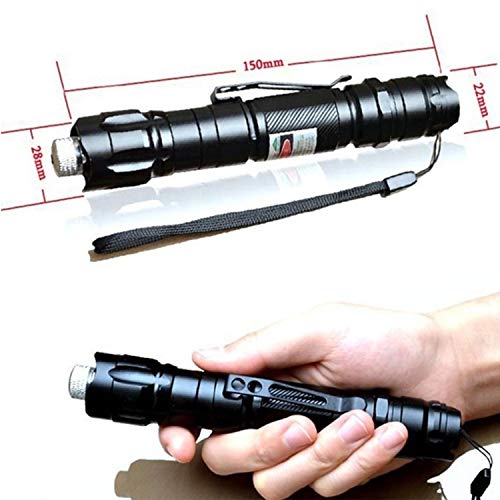High Power Green Light Pointer, Loyalfire Tactical Pen Visible Beam with Adjustable Focus for Hunting Hiking Outdoor Projector Travel Flashlight LED Interactive Baton - Thumbnail 3