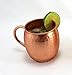 Set of Two 16 Oz Copper Mugs | 100% Pure Copper Handcrafted into the Perfect Hammered Barrel Style Moscow Mule Cup by Trifecta Barware