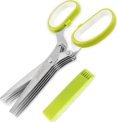 Jenaluca Herb Scissors with 5 Blades 