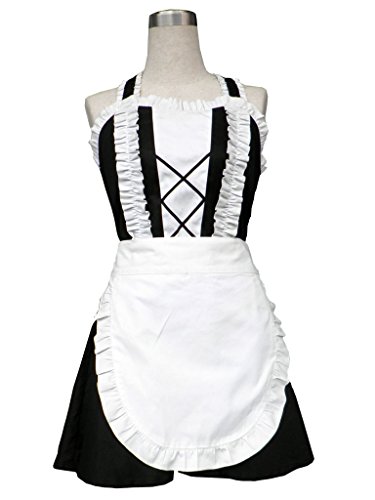 antaina Cotton Cosplay Japanese Anime Maid Ruffled Lolita Dress Uniform Set