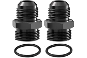 SINTLY 12AN ORB to 10AN Flare Male O-ring Adapter Fitting 2pcs