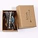 Artilady Shinning wrap Clasp Bangle for Women (Druzy Blue)