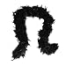 Cynthia's Feathers 80G Turkey Chandelle Feather Boas Over, Black, Size One Size