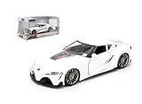 JADA 1:24 W/B - METALS - JDM TUNERS - TOYOTA FT-1 CONCEPT PEAL WHITE DIECAST TOY CAR 98780-MJ