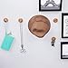 Angelbubbles Adhesive Hooks 6pcs/Pack 3M Sticker + FULL 304 Stainless Steel + Heavy Duty Bamboo (Round)