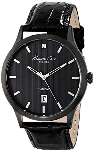 Kenneth Cole New York Men's KC8071 Rock Out Analog Display Analog Quartz Black Watch