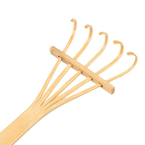 Blesiya Zen Garden Sand Tray Stone Wooden Rake Sands Home Room Fengshui Ornament #2 - Natural Bamboo Rake