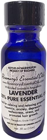 REOoils Lavender Essential Oil, High-Altitude from Bulgaria, Lavandula Angustifolia, 10 mL, Euro Dropper