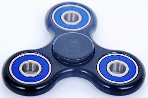 Fidget Spinner Toy Premium Hybrid Ceramic Bearing - Perfect For ADD, ADHD, Anxiety, and Autism Adult Children (Blue&amp;Black)