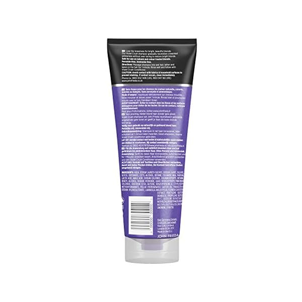 John Frieda Sheer Blonde Violet Crush Tone Correcting Purple Shampoo for Blonde Hair