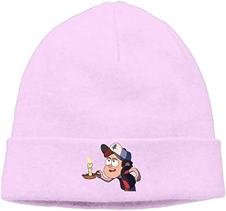 Unisex Gravity Falls Dipper Pines 85% Cotton Beanie Cap Pink