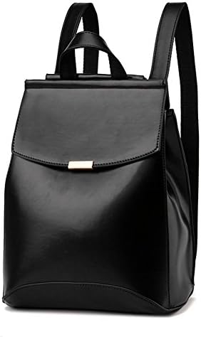 Tonlili Cool Fashion Mini Leather Backpacks for Women Shoulder Purse Backpack Black