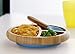 Avanchy Baby Plates Divided Bamboo with Suction for Babies Kids Toddler Food with Silicone Spoon for Feeding (Magenta)