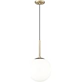 ML Lighting 25501-VB Kairo 12" Wide 1-Light Pendant - Vintage Brass