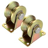 MDLUU 2" V-Groove Wheels, Heavy Duty Rigid Casters