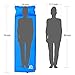 Koolsen Self-inflating sleeping pad for camping backpacking fishing and climbing,Lightweight Camping pad with pillow Blue