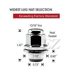 24 Pcs Mag Lug Nuts for Toyota Factory Wheels On