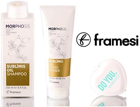 Framesi Morphosis Sublimis Oil Shampoo & Conditioner DUO Set (with Sleek Compact Mirror) (8.4 oz + 9 oz DUO Set)