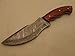 Nescole Custom Handmade Damascus Steel ''Emperors'' Tracker Knife with Leather Sheath