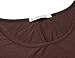 JollieLovin Women's Plus Size Tops Summer Tunic Short Sleeve Loose Fit T-Shirt to Wear with Leggings(Coffee,3X)
