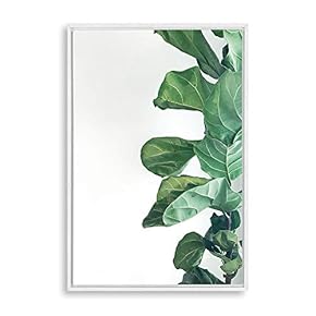 Framed Canvas Wall Art Green Plants Canvas Prints Home Artwork Decoration for Living Room,Bedroom - 16x24 inches