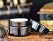 20g Amber Glass Cosmetics Jars with White Inner Liners and black Lids. Perfect Lotion Container for cosmetics and Face cream Lotion.Set of 15 Pack.