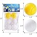 iPlay, iLearn Pitching Machine Baseball & Tennis, Plastic Replacement Balls, Active Training Balls, Outdoor Sport Games, Gifts for 3, 4, 5, 6, 7 Year Olds Kids, Boys, Girls - Pack of 6