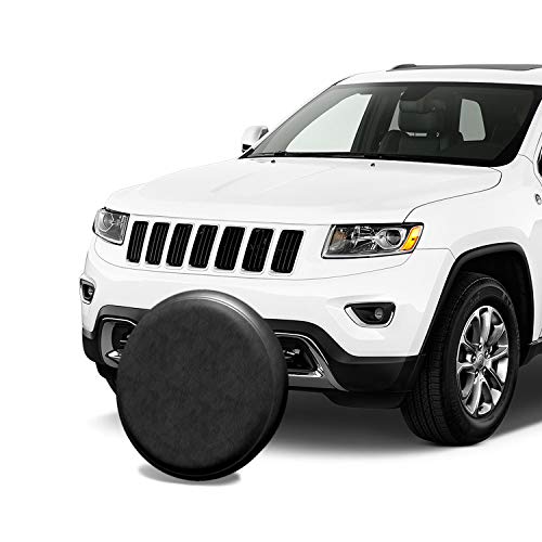 AmFor Spare Tire Cover, Universal Fit for Jeep, Trailer, RV, SUV, Truck and Many Vehicle, Wheel Diameter 25" - 27", Weatherproof Tire Protectors (Black)