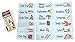 Easy Daysies Daily Visual Schedule Chart with 18 Reusable Dry Eraser Magnetic Cards for Preschool/Kindergarten, Primary Elementary School, and Home Activity | for Kids with Autism and Special Needs
