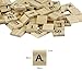 Goodlucky Wooden Scrabble Letter Tiles with Bag, 500-Pieces