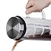 Cold Brew Iced Coffee Maker - Iced Tea Pitcher - Fruit Infusion, Borosilicate Glass Carafe with Large Removable Mesh Filter, 1000 mL