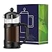 Viankors french glass press coffee machine coffee and tea family size (963.9 gram, 1000 ml) classic collection heat-resistant borosilicate glass bonus screen stainless steel easy to clean