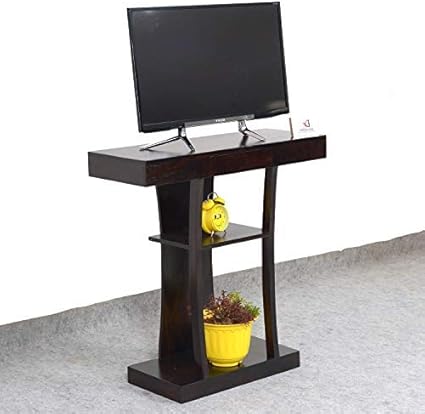 Devsignature Sheesham Wood Tv Cabinet For Led Lcd Tv Set Top Box Stand Entertainment Units Contemporary Design Furniture For Home Living Room And Office Walnut Finish Amazon In Home Kitchen