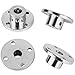 4 Pack 7mm Flange Coupling Connector, Rigid Guide Steel Model Coupler Accessory, Shaft Axis Fittings for DIY RC Model Motors, High Hardness Coupling Connector-Silver.