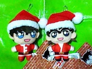 名探偵コナン キーチェーンマスコット クリスマス 2種 江戸川コナン 羽田秀吉 10cmぬいぐるみ ぬいぐるみ ホビー Amazon