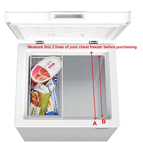 Orgneas Chest Freezer Organizer Bins Deep Freezer Basket Storage Rack