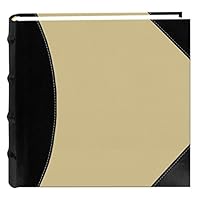 Pioneer Photo Albums High Capacity Photo Album, 500 Memo Pockets, Black and Beige