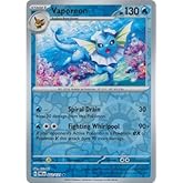 Pokemon - Vaporeon 022/131 Prismatic Evolutions &ndash; Reverse Foil Single Card