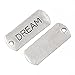 JGFinds Assorted Inspirational Message Tag Charms, Silver Tone, 50 Random Pieces